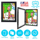 11.69x16.53in Kids Art Frame Front Opening Wooden Frame Artwork Display Storage Frame A3 Picture Frame Wall Display for Photo Art Projects Picture Chi