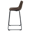 Armless Bar Stool (Set of 2) - Brown by HouseOfZazla