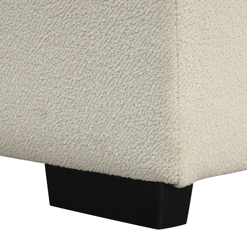 82.6" L-shaped Sectional Pull Out Sofa Bed Sleeper Sofa with Two USB Ports, Two Power Sockets and a Movable Storage Ottoman, Beige