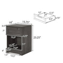 Broxon Rustic Drawer Nightstand by HouseOfZazla
