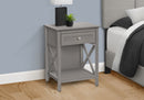 Accent End Table, 2 Tier, Storage Drawer, Transitional Style by HouseOfZazla