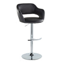 Margarite - Contemporary Ajustable Barstool With Swivel With Rounded T Footrest (Set of 2) by HouseOfZazla