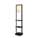 Two Tiered Vertical Shelving Stand with Light