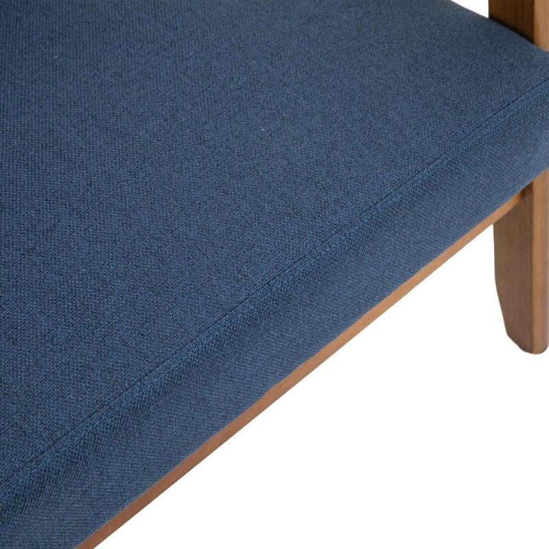 Mid-Century Modern Solid Loveseat Sofa Upholstered Linen Loveseat, 2-Seat Upholstered Loveseat Sofa Modern Couch