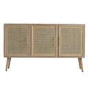 Wooden Accent TV Cabinet With 3 Doors - Brown by Unique Piece Furniture
