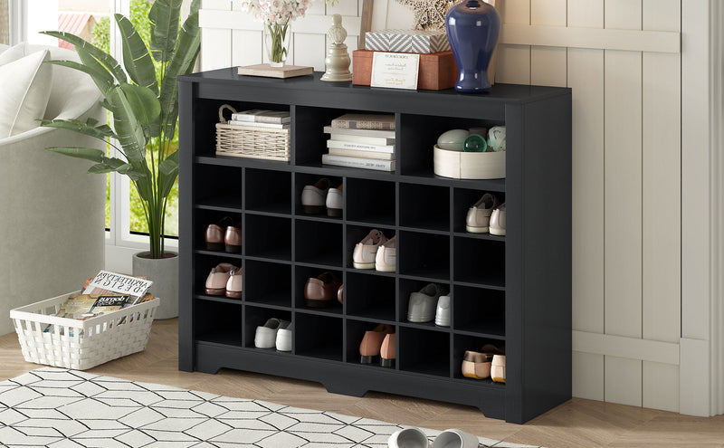 Walker Edison | Modern Entryway Shoe Cabinet & Sideboard