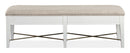 Heron Cove - Bench With Upholstered Seat - Chalk White