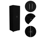 Armoire Organiser, Two Shelves, Rod, Double Door Cabinet Armoire by HouseOfZazla