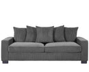 Luxe Sofa With 5 Matching Toss Pillows, Sleek Design, Spacious And Comfortable 3 Seater Couch by HouseOfZazla