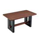 Compact Dining Table - Walnut / Black by HouseOfZazla