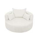 360° Swivel Chair Accent Barrel Chair With Removable Pillows