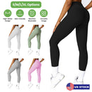 Women\'s High Waist Workout Leggings Tummy Control Compression Yoga Tight Pants Gym Pants Athletic Running Leggings with 25In Inseam No Front Seam
