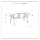 Parkside - Outdoor Coffee Table - Light Teak by HouseOfZazla