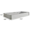 Raised Garden Bed Kit - Metal 7.6x3.7x0.98 ft