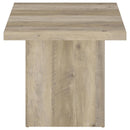Devar 2-piece Square Coffee End Table Set Distressed Pine