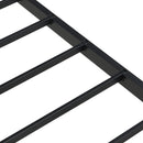 Heavy Duty Queen Size Bed Frame With Quiet Support - Black by HouseOfZazla