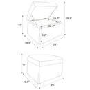 Merced - Lift Top Storage Ottoman