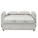 Pull Out Loveseat Sofa With Adjsutable Backrest, 2 Pillows, Cup Holders, USB Ports For Living Room by HouseOfZazla