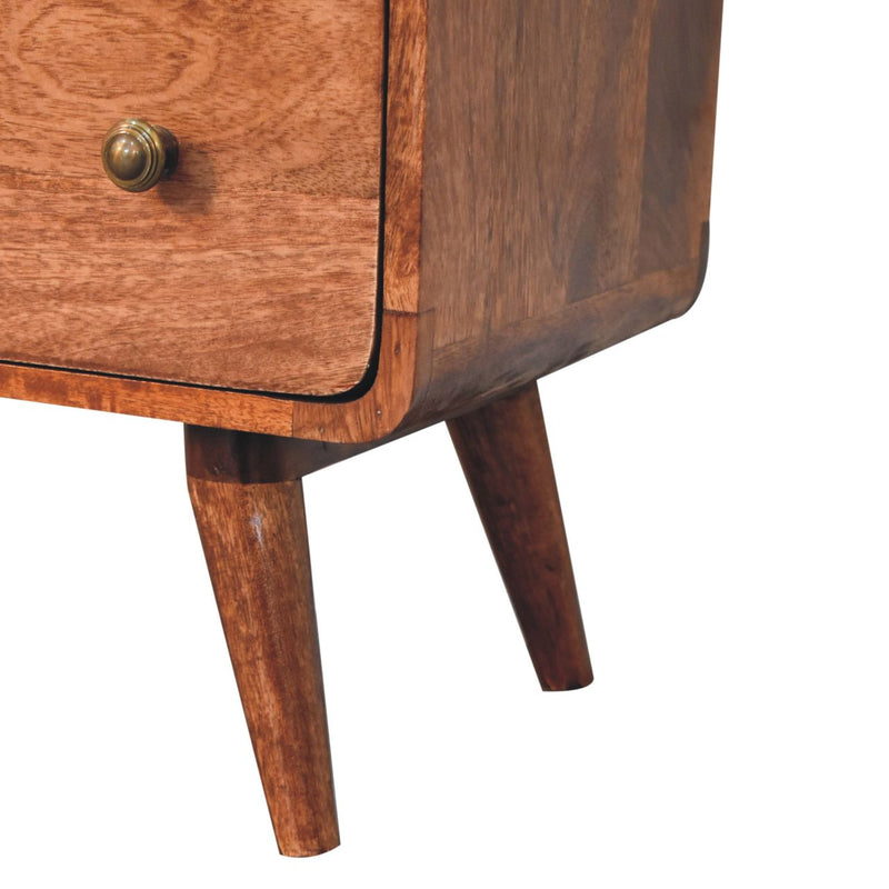 Solid Wood Curved Honey Dresser, photo 8 of 10