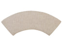 Heron Cove - Curved Bench With Upholstered Seat - Chalk White