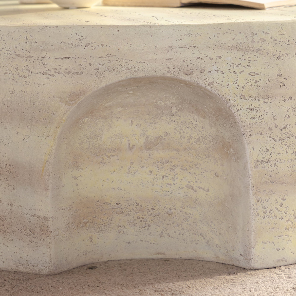 Mgo Modern Minimalist Round Accent Coffee Table, photo 8 of 10