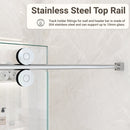 56-60"W x 72"H Frameless Single Sliding Shower Door by HouseOfZazla