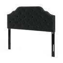 Charismatic Queen Size Headboard with Button Tufting and Nailhead Trim