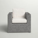 Aviara - Outdoor Club Chair Timeless Comfort With Plush Cushions - Gray Mix by HouseOfZazla