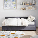 L Shaped Upholstered Platform Bed With Storage And Drawers by Unique Piece Furniture
