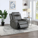 Forrest - Recliner Chair With Tufted Upholstery - Gray by HouseOfZazla