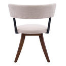 Modern Upholstered Dining Chairs with Curved Back by HouseOfZazla