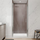 34 In. to 36 In. x 72 In. Semi-Frameless Pivot Shower Door by HouseOfZazla