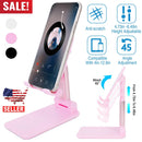 Foldable Desktop Phone Stand Angle Height Adjustable Tablet Holder Cradle Dock w/ Mirror Fit For 4-12.9in Device