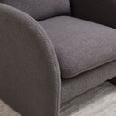 Modern Sherpa Upholstered Accent Chair, Comfortable Living Room Armchair, Lounge Chair For Bedroom, And Office by HouseOfZazla