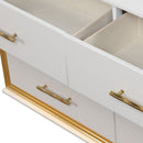 Obsession - 6 Drawer LED Dresser - White by HouseOfZazla