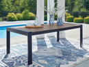 East Beach - Rectangular Dining Table With Umbrella Option - Blue by Unique Piece Furniture