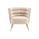 Accent Chair, leisure single chair with Golden feet