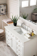 James Martin Brittany 48" Single Bathroom Vanity, Bright White