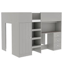 Loft Bed With Built In Wardrobe, Desk, Shelves, And Drawers by HouseOfZazla