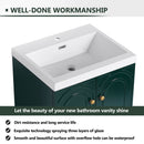Contemporary Freestanding Bathroom Vanity With Resin Sink & Soft-Close Cabinet Doors by HouseOfZazla