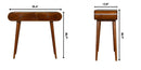 Solid Wood Curved Edge Console Table by HouseOfZazla