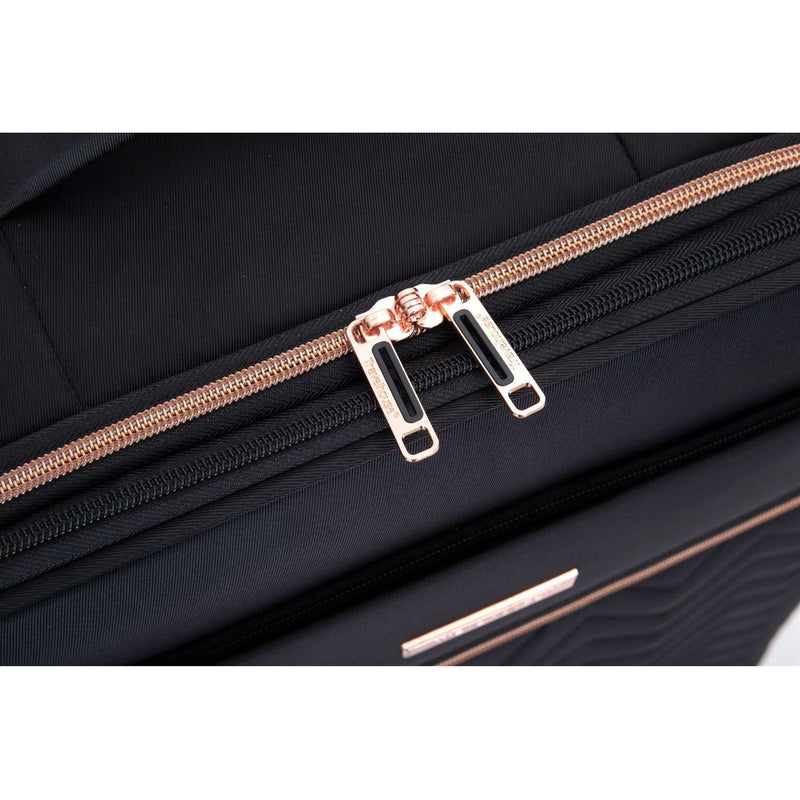 4-Piece Set (16/20/24/28), Softshell Suitcase Spinner Wheels Terylene Luggage Sets Carry On Suitcase Luggage Lightweight Durable Suitcase Black