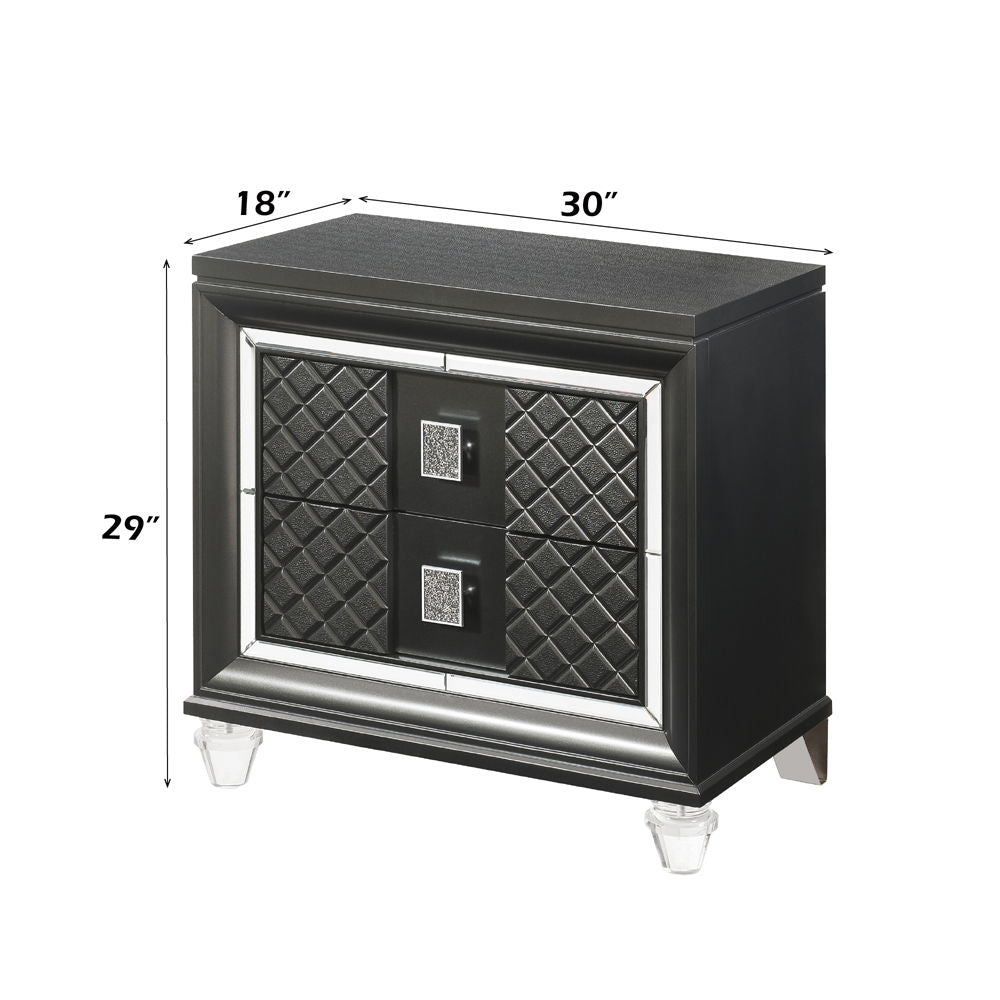 Sawyer - Nightstand - Metallic Gray, photo 2 of 2