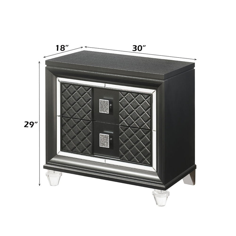 Sawyer - Nightstand - Metallic Gray, photo 2 of 2