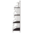 4 Shelf Corner Bookcase - Cappuccino