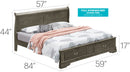 Upholstered Panel Sleigh Bed Design by HouseOfZazla