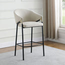 Sloped Arm Bar Stools (Set of 2) - Beige by HouseOfZazla