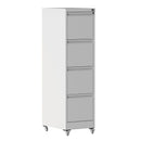 Drawer Metal Locking Vertical File Cabinet With Wheels Heavy Duty Lockable Storage by HouseOfZazla