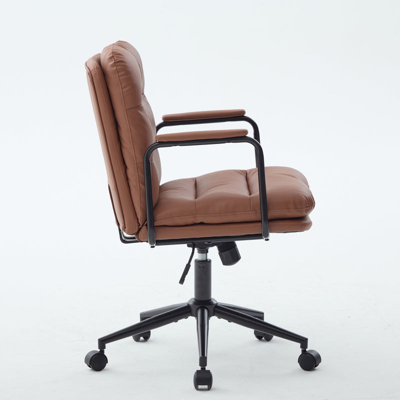 Mid Back Home Office Desk Task Chair with Wheels and Arms, photo 5 of 9