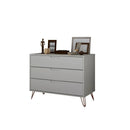 Rockefeller - Dresser & 3 Drawer - Off White by HouseOfZazla